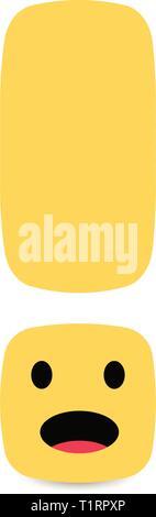 Exclamation mark. Attention web message. Danger sign. Modern abstract vector icon. Flat infographic element, template for the design. Vector Stock Vector