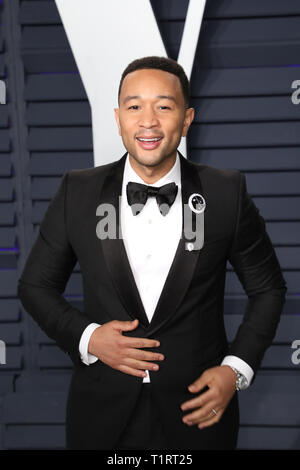 Vanity Fair Oscar Party at the Wallis Annenberg Center for the Performing Arts on February 24, 2019 in Beverly Hills, California  Featuring: John Legend Where: Los Angeles, California, United States When: 24 Feb 2019 Credit: Sheri Determan/WENN.com Stock Photo