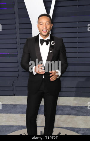 Vanity Fair Oscar Party at the Wallis Annenberg Center for the Performing Arts on February 24, 2019 in Beverly Hills, California  Featuring: John Legend Where: Los Angeles, California, United States When: 24 Feb 2019 Credit: Sheri Determan/WENN.com Stock Photo