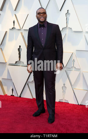 91st Academy Awards (Oscars 2019) held at the Dolby Theatre - Arrivals  Featuring: Tyler Perry Where: Los Angeles, California, United States When: 24 Feb 2019 Credit: Adriana M. Barraza/WENN.com Stock Photo