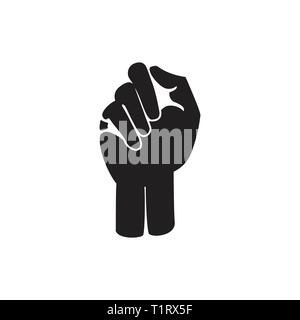 hand fist symbol vector Stock Vector