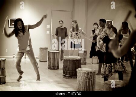 West AfricanDance & Drumming Stock Photo