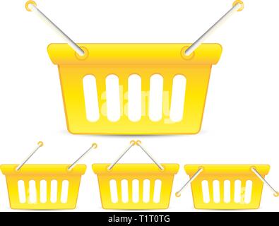 Yellow Baskets Stock Vector