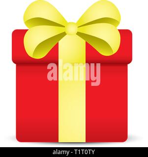 Red gift box Stock Vector