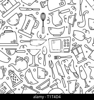 Household Doodle Items stock vector. Illustration of berry - 58265811