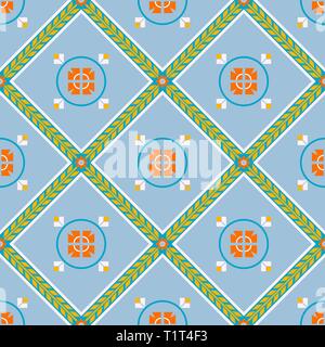 Seamless pattern in Oriental style. Geometrical ornament. Vector pattern. Stock Vector