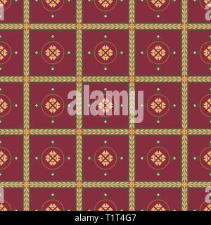 Seamless pattern in Oriental style. Geometrical ornament. Vector Stock Vector
