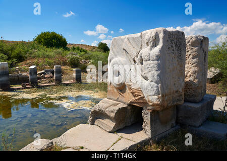 Roman Great Harbour Monument opened by the city of Miletus either in honour of the achievements of Pompeius in his war against the pirates (67 BC) or  Stock Photo