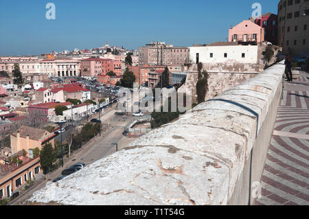 Cagliari, Sardinia, Italy. General view from the Castello district Stock Photo