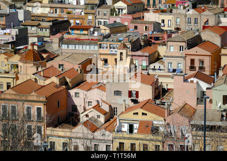 Cagliari, Sardinia, Italy. General view from the Castello district Stock Photo