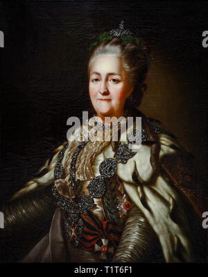 Catherine II of Russia (1729-1796), portrait, after 1782 Stock Photo