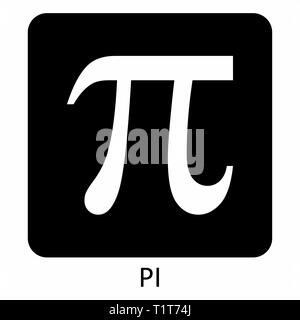 Pi symbol icon Stock Vector