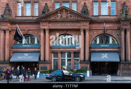 Waldorf Astoria Edinburgh - The Caledonian Hotel in Edinburgh West End, Scotland, UK Stock Photo