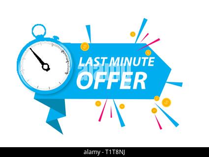 last minute deals sign on white background Stock Vector Image & Art - Alamy