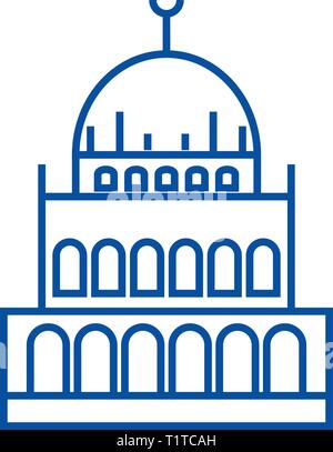 Flat mosque house Islamic Middle East architecture Stock Vector Image ...