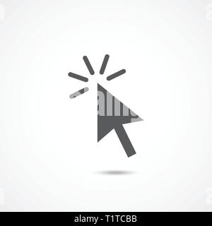 Click icon vector Stock Vector
