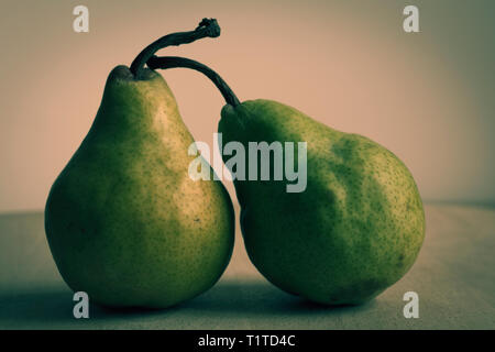 Two pears still life Stock Photo