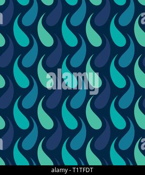Vector seamless background consisting of colored drops. Repeating ornament for various backgrounds Stock Vector
