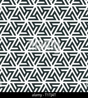 Abstract geometric pattern. Pattern of a triangular ornament for creating an endless background. Modern simple geometric ornament Stock Vector