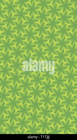 Abstract geometric background. Vector ornament based on triangular mesh. A pattern of six-pointed stars. Colorful background of interwoven stripes. Stock Vector