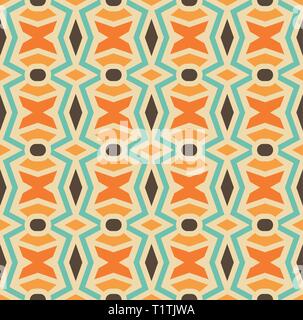 Colored repeating pattern. Seamless vector element of mosaic. Mosaic pattern. Stock Vector