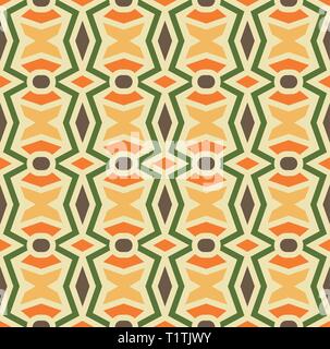 Colored repeating pattern. Seamless vector element of mosaic. Mosaic pattern. Stock Vector