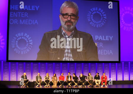 HOLLYWOOD, Calif. - MARCH 24, 2019: Producer Alex Kurtzman discusses the production of "Star Trek: Discovery" at PaleyFest LA in the Dolby Theatre. Stock Photo