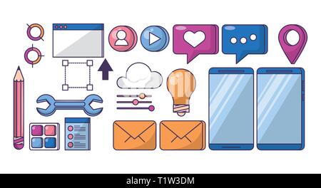 Community manager tools Stock Vector