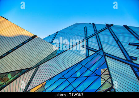 Toronto, Canada-June 5, 2017: The Royal Ontario Museum is a museum of art, world culture and natural history in Toronto, Ontario, Canada Stock Photo