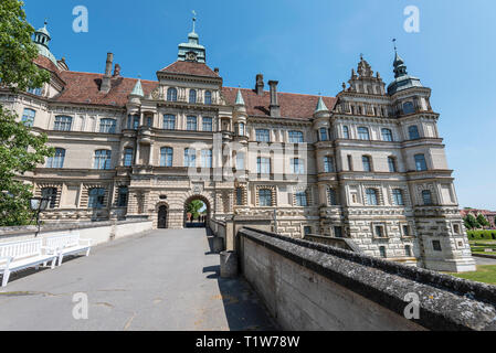 castle, Renaissance building, Guestrow, Mecklenburg-Western Pomerania, Germany Stock Photo