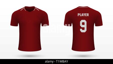 Blank soccer shirt , jersey template for football kit. Vector illustration  Stock Vector Image & Art - Alamy