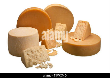 Italian Cheese Group Stock Photo