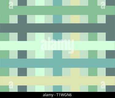 green grid on white background. pastel mosaic in geometric style with gradient. Stock Vector