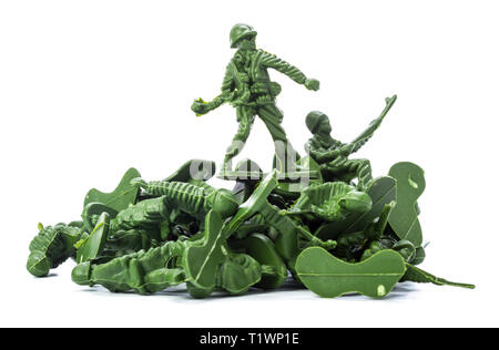 Collection of traditional toy soldiers Stock Photo