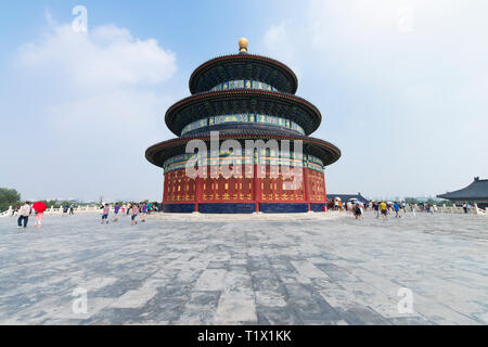 Beijing, China - 08 01 2016: Temple of Heaven in Beijing, China. A wonderful historic chinese temple located in Beijing, China Stock Photo