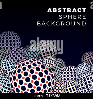 Multicolored decorative balls. Abstract vector illustration Stock Vector
