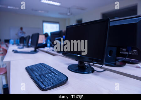 Empty Modern Open Plan Office Stock Photo