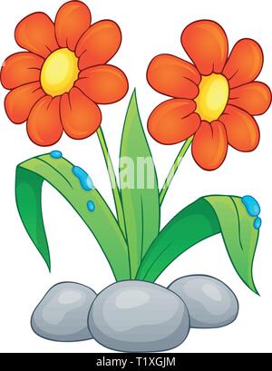 Spring flower topic image 1 - eps10 vector illustration. Stock Vector