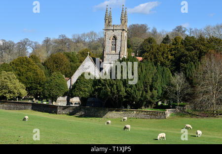 St Nicholas Church, Chawton, near Alton, Hampshire, UK. Stock Photo