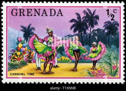 Postage stamp from Grenada in the Tourism series issued in 1976 Stock Photo