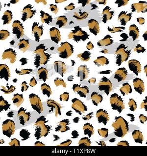 Leopard skin Seamless. Flat and solid color style Stylized Spotted ...
