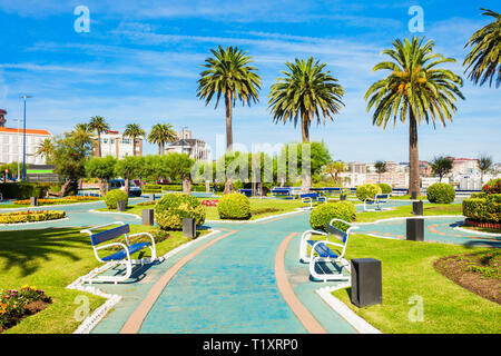 Gardens of Piquio or Jardines de Piquio in Santander city, Cantabria region of Spain Stock Photo