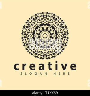 Mandala abstract logo vector template Stock Photo