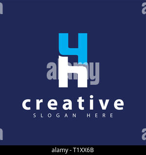 HH initial letter logo vector template Stock Photo