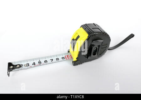 Construction tape - isolated object on white background Stock Photo
