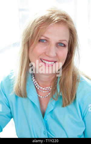 Mature Woman Portrait Stock Photo