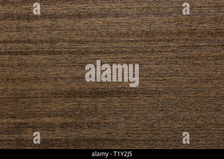 Strict veneer texture in dark colour. Veneer background. Stock Photo
