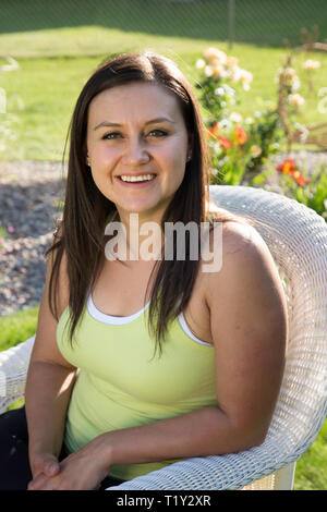Pretty Woman Portrait, USA Stock Photo