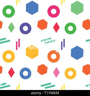Abstract seamles geometric pattern for girls, fashion clothes, textile. Urban modern design with green triangles. Chaotic repeated backdrop on white b Stock Vector