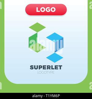 Business corporate letter S logo design vector. Stock Vector